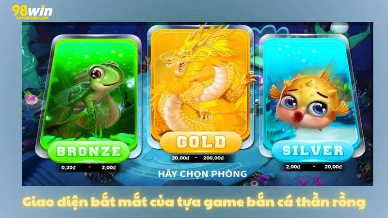 Giao diện bắt mắt của tựa game bắn cá thần rồng
