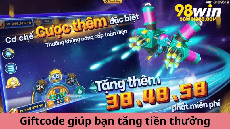 Giftcode được gửi đến đầy đủ giúp bạn tăng tiền thưởng